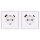 Jung SCHUKO USB-Steckdose Typ AC Komplett-Set Serie LS: 2x Steckdose LS152015CAWW und 2x 1-fach Rahmen LS981WW Alpinweiß