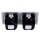 Jung SCHUKO USB-Steckdose Typ A Komplett-Set Serie LS: 2x Steckdose LS152018AWW und 2-fach Rahmen LS982WW Alpinweiß