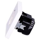 Jung SCHUKO USB-Steckdose Typ A Komplett-Set Serie LS: 2x Steckdose LS152018AWW und 2x 1-fach Rahmen LS981WW Alpinweiß