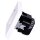 Jung SCHUKO USB-Steckdose Typ A Komplett-Set Serie LS: 2x Steckdose LS152018AWW und 2x 1-fach Rahmen LS981WW Alpinweiß