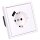 Jung SCHUKO USB-Steckdose Typ A Komplett-Set Serie LS: 2x Steckdose LS152018AWW und 2x 1-fach Rahmen LS981WW Alpinweiß
