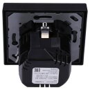 Jung SCHUKO USB-Steckdose Typ C Komplett-Set Serie LS: Steckdose LS152018CSW und 1-fach Rahmen LS981SW Schwarz