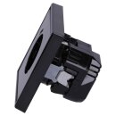 Jung SCHUKO USB-Steckdose Typ C Komplett-Set Serie LS: 2x Steckdose LS152018CSW und 2x 1-fach Rahmen LS981SW Schwarz