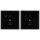 Jung SCHUKO USB-Steckdose Typ C Komplett-Set Serie LS: 2x Steckdose LS152018CSW und 2x 1-fach Rahmen LS981SW Schwarz
