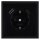Jung SCHUKO USB-Steckdose Typ AC Komplett-Set Serie LS: Steckdose LS152015CASW und 1-fach Rahmen LS981SW Schwarz