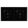 Jung SCHUKO USB-Steckdose Typ AC Komplett-Set Serie LS: 2x Steckdose LS152015CASW und 2-fach Rahmen LS982SW Schwarz