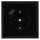 Jung SCHUKO USB-Steckdose Typ A Komplett-Set Serie LS: Steckdose LS152018ASW und 1-fach Rahmen LS981SW Schwarz
