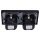 Jung SCHUKO USB-Steckdose Typ A Komplett-Set Serie LS: 2x Steckdose LS152018ASW und 2-fach Rahmen LS982SW Schwarz
