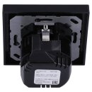 Jung SCHUKO USB-Steckdose Typ AC Komplett-Set Serie A: Steckdose A152015CASW und 1-fach Rahmen A5581BFSW Schwarz