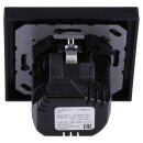 Jung SCHUKO USB-Steckdose Typ A Komplett-Set Serie A: Steckdose A152018ASW und 1-fach Rahmen A5581BFSW Schwarz