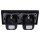 Jung SCHUKO USB-Steckdose Typ A Komplett-Set Serie A: 2x Steckdose A152018ASW und 2-fach Rahmen A5582BFSW Schwarz