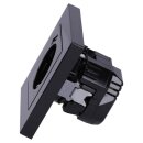 Jung SCHUKO USB-Steckdose Typ A Komplett-Set Serie A: 2x Steckdose A152018ASW und 2x 1-fach Rahmen A5581BFSW Schwarz