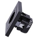 Jung SCHUKO USB-Steckdose Typ C Komplett-Set Serie A: 2x Steckdose A152018CSW und 2x 1-fach Rahmen A5581BFSW Schwarz