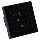 Jung SCHUKO USB-Steckdose Typ C Komplett-Set Serie A: 2x Steckdose A152018CSW und 2x 1-fach Rahmen A5581BFSW Schwarz