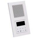 Jung Smart Radio DAB Komplett-Set Weiß Serie A DABA1WW mit 1 Lautsprecher und 2-fach Rahmen A5582BFWW