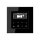Jung Smart Radio DAB Komplett-Set Schwarz Serie A DABASW mit 1-fach Rahmen A5581BFSW