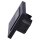 Jung Smart Radio DAB Komplett-Set Schwarz Serie A DABASW mit 1-fach Rahmen A5581BFSW