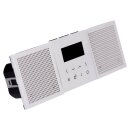 Jung Smart Radio DAB Komplett-Set Weiß Serie LS DABLS2WW mit 2 Lautsprechern und 3-fach Rahmen LS983WW