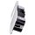 Jung Smart Radio DAB Komplett-Set Weiß Serie LS DABLS2WW mit 2 Lautsprechern und 3-fach Rahmen LS983WW