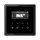 Jung Smart Radio DAB Komplett-Set Schwarz Serie LS DABLSSW mit 1-fach Rahmen LS981SW