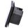 Jung Smart Radio DAB Komplett-Set Schwarz Serie LS DABLSSW mit 1-fach Rahmen LS981SW