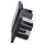 Jung Smart Radio DAB Komplett-Set Schwarz Serie LS DABLS1SW mit Lautsprecher und 2-fach Rahmen LS982SW
