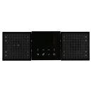 Jung Smart Radio DAB Komplett-Set Schwarz Serie LS DABLS2SW mit 2 Lautsprechern und 3-fach Rahmen LS983SW
