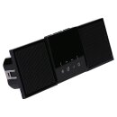 Jung Smart Radio DAB Komplett-Set Schwarz Serie LS DABLS2SW mit 2 Lautsprechern und 3-fach Rahmen LS983SW