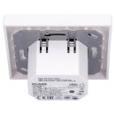 Jung USB-Ladegerät Komplett-Set Weiß Serie A USB15CAWW mit Abdeckung A1569USBWW und 1-fach Rahmen A5581BFWW