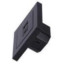Jung USB-Ladegerät Komplett-Set Schwarz Serie A...