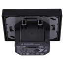 Jung USB-Ladegerät Komplett-Set Schwarz Serie LS USB15CASW mit Abdeckung LS1969USBSW und 1-fach Rahmen LS981SW