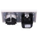 Jung SCHUKO USB-Steckdose Typ A Komplett-Set Serie A: 1x USB-Steckdose A152018AWW und 1x Steckdose A1520KIWW und 2-fach Rahmen A5582BFWW Alpinweiß