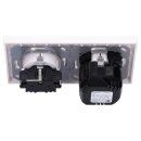 Jung SCHUKO USB-Steckdose Typ C Komplett-Set Serie A: 1x USB-Steckdose A152018CWW und 1x Steckdose A1520KIWW und 2-fach Rahmen A5582BFWW Alpinweiß