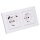 Jung SCHUKO USB-Steckdose Typ AC Komplett-Set Serie A: 1x USB-Steckdose A152015CAWW und 1x Steckdose A1520KIWW und 2-fach Rahmen A5582BFWW Alpinweiß