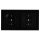 Jung SCHUKO USB-Steckdose Typ A Komplett-Set Serie A: 1x USB-Steckdose A152018ASW und 1x Steckdose A1520KISW und 2-fach Rahmen A5582BFSW Schwarz
