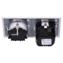 Jung SCHUKO USB-Steckdose Typ A Komplett-Set Serie AS: 1x USB-Steckdose A152018AWW und 1x Steckdose A1520KIWW und 2-fach Rahmen AS582WW Alpinweiß