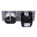Jung SCHUKO USB-Steckdose Typ C Komplett-Set Serie AS: 1x USB-Steckdose A152018CWW und 1x Steckdose A1520KIWW und 2-fach Rahmen AS582WW Alpinweiß