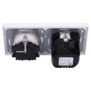 Jung SCHUKO USB-Steckdose Typ C Komplett-Set Serie LS: 1x USB-Steckdose LS152018CWW und 1x Steckdose LS1520KIWW und 2-fach Rahmen LS982WW Alpinweiß