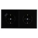 Jung SCHUKO USB-Steckdose Typ A Komplett-Set Serie LS: 1x...