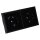 Jung SCHUKO USB-Steckdose Typ A Komplett-Set Serie LS: 1x USB-Steckdose LS152018ASW und 1x Steckdose LS1520KISW und 2-fach Rahmen LS982SW Schwarz