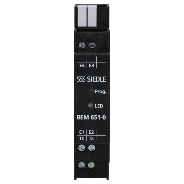 Siedle BEM 651-0 Bus-Eingangs-Modul Hutschiene 210007485-00 Schwarz