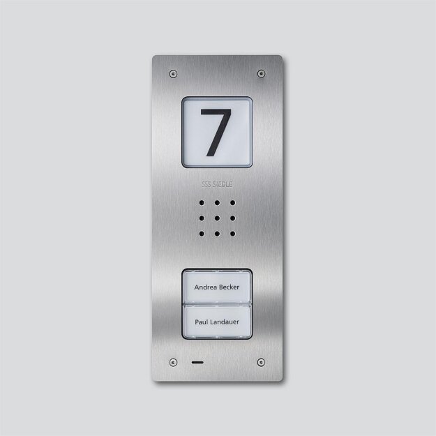 Siedle CAU 850-2-0 E Audio-Türstation Compact Unterputz 210009118-00 Edelstahl gebürstet