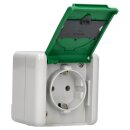 Jung 820GNNAWEB SCHUKO Aufputz Steckdose mit Klappdeckel E-Bike