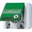 Jung 820GNNAWSLEB SCHUKO Aufputz Steckdose mit...
