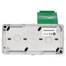 Jung 8220GNNAWEB SCHUKO 2-fach Aufputz Steckdose mit Klappdeckel E-Bike