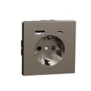 Merten MEG2367-6050 Schuko Steckdose mit USB...