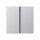 Jung A401TSAAL Tastensatz komplett 1fach (lackiertes Aluminium) Aluminium Serie A