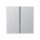 Jung A402TSAAL Tastensatz komplett 2fach (lackiertes Aluminium) Aluminium Serie A