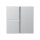 Jung A403TSAAL Tastensatz komplett 3fach (lackiertes Aluminium) Aluminium Serie A