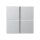 Jung A404TSAAL Tastensatz komplett 4fach (lackiertes Aluminium) Aluminium Serie A